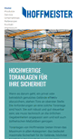 Mobile Screenshot of hoffmeister-industrietore.de